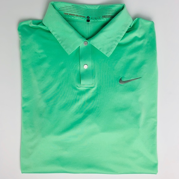 tiger woods green polo